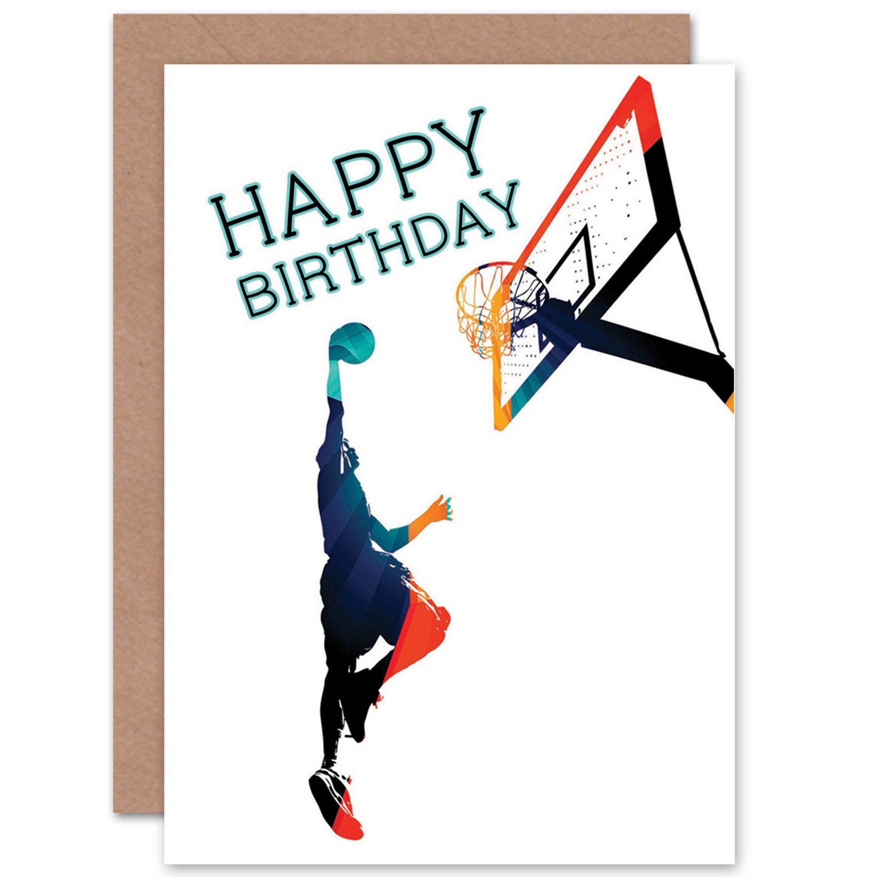 Basketball Card / Birthday Card / Teen Card / Boys Birthday Etsy