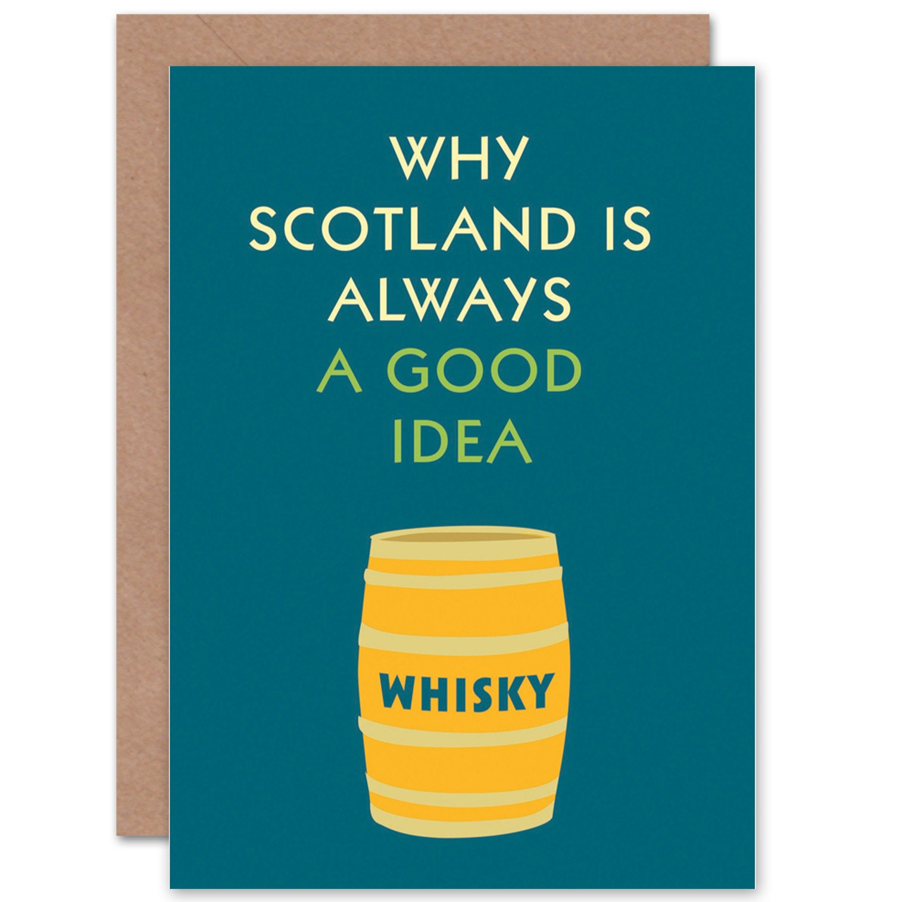 Whisky Karte lustige Schottland immer gute Idee Kunst leer | Etsy