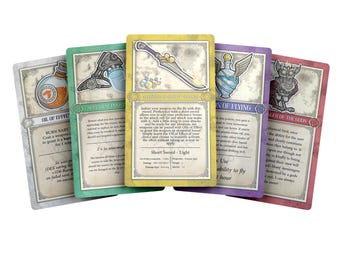 The Deck of Wondrous Items - 78 Fully Illustrated DnD 5e Tarot-sized Item/Lore RPG Cards