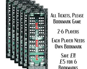 All Tickets, Please! 6 Bookmark Bundle