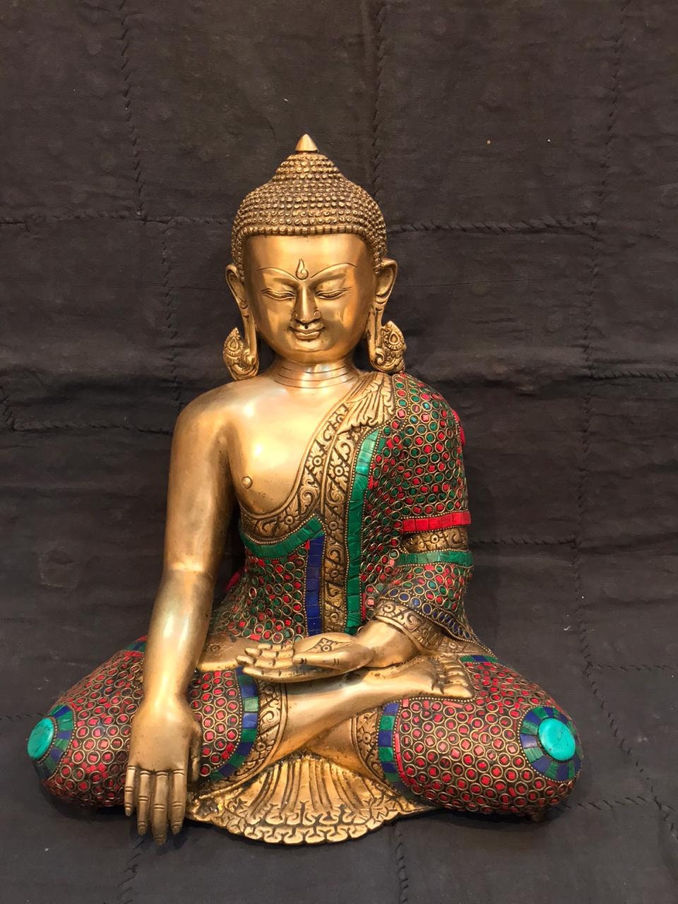 Sculpture Figurines Art & Collectibles Brass Lord Buddha Statue