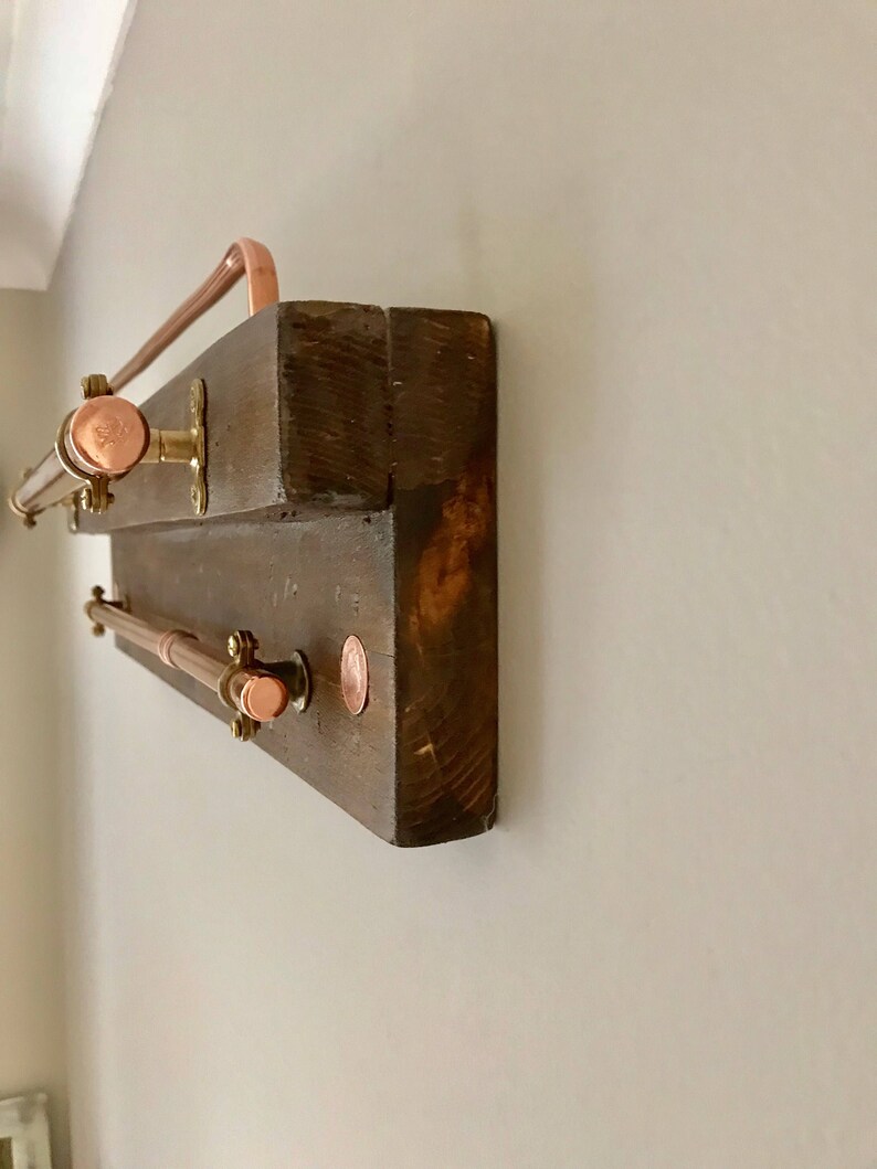 Spice Rack Wood & Mineral Copper Spice Rack Kitchen Utensil | Etsy