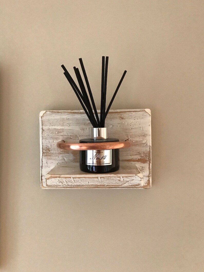 Sconce Reed Diffuser Holder Wood Wall Mounted Scent Holder Etsy