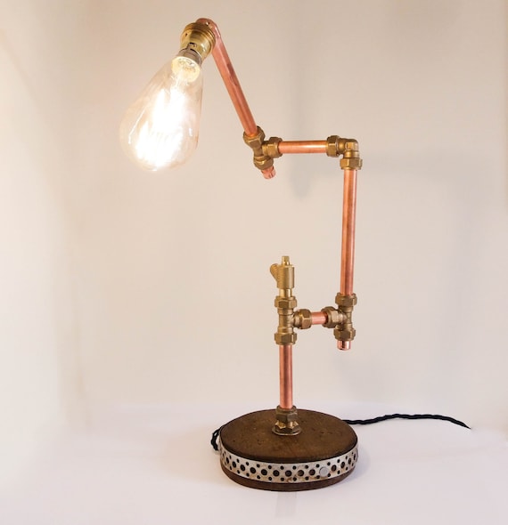 Table Lamp, Table Light, Pure Mineral Copper Desk Lamp, Industrial Design, Copper Light, Copper Lighting, Unusual Lighting, Unusual Lamp Table Lamp, Table Light, Pure Mineral Copper Desk Lamp, Industrial Design, Copper Light, Copper Lighting, Unusual Lighting, Unusual Lamp