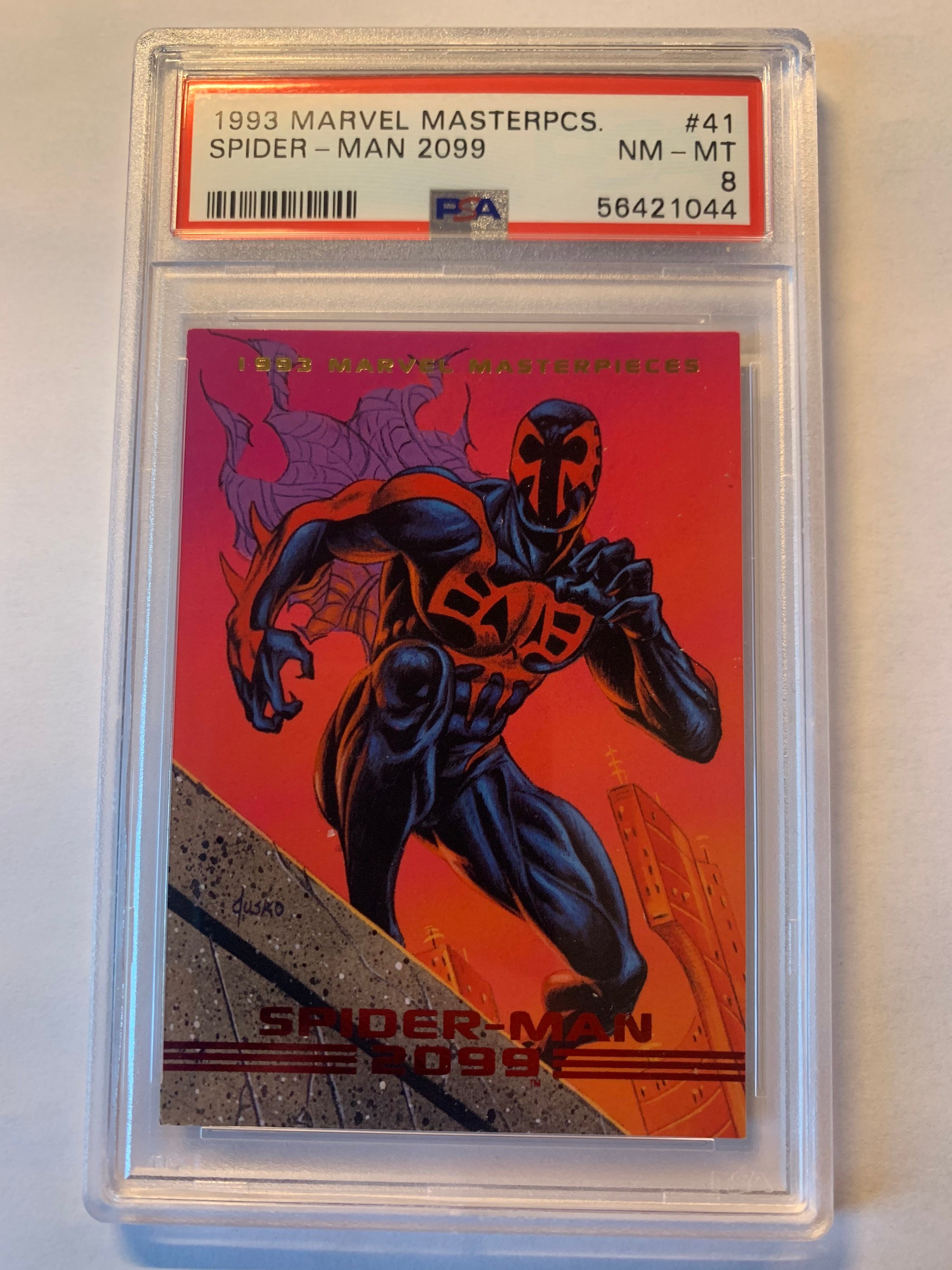 SpiderMan 2099 Marvel Masterpiece 1993 trading cardPSA 8 Etsy