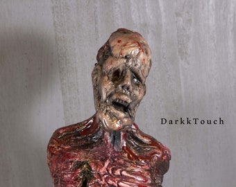 Zombie Decay - OOAK Polymer sculpture