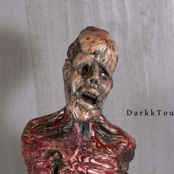 Zombie Decay - OOAK Polymer sculpture