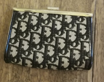Vintage Christian Dior Coin Purse Iconic Oblique Monogram