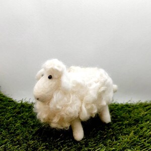 Needle felted sheep.