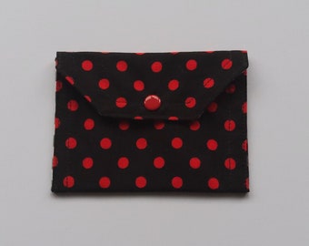 Polka Dot portemonnee, portemonnee, unisex, portemonnee, kindertasje, kinderportemonnee, geldportemonnee, cadeauportemonnee, cadeau