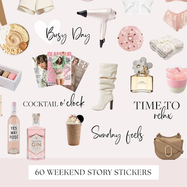 Friday-Sunday stickers,weekend story stickers,relax story stickers,Weekdays stickers,insta story stickers,Instagram Sticker,Planner clip art