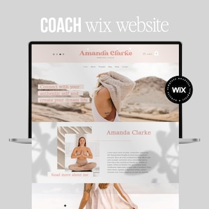 Coach Wix Website Template |  Coaching Course Wix Website Theme | Premade Wix Website | Diy Website | Wix Web Design | Business Wix Shop