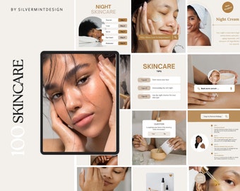 Esthetician Skincare template for instagram, Luxury esthetician Template posts, Skincare Canva Quotes, Skincare  posts, Templates