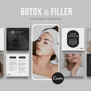 140 Nurse Injector Post | Filler and Botox Instagram templates | Aesthetic Nurse Canva Post | Medspa Instagram | Esthetician Template