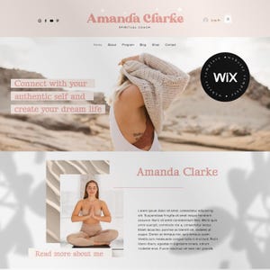Coach Wix Website Template |  Coaching Course Wix Website Theme | Premade Wix Website | Diy Website | Wix Web Design | Business Wix Shop
