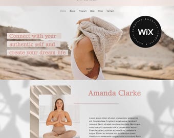 Coach Wix Website Template |  Coaching Course Wix Website Theme | Premade Wix Website | Diy Website | Wix Web Design | Business Wix Shop