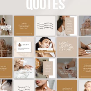 300 INSTAGRAM SKINCARE POST Bundle, Luxury Esthetician Ig Beauty Content, Editable Canva Template For Beauty Blogger, Influencers, Med Spas image 8