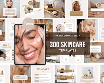 300 INSTAGRAM SKINCARE POST Bundle, Luxury Esthetician Ig Beauty Content, Editable Canva Template For Beauty Blogger, Influencers, Med Spas