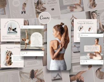 Yoga Instagram Post for Canva yoga teacher Meditation Post for Yoga Spiritual Wellness Template for Social Media Posts instagram feed yoga