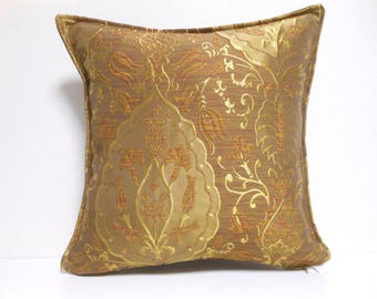 Ottoman Style Fabric Pillow | 1001 | decorative pillow | 16x16 |,accent pillows,throw pillows,sofa pillows,couch pillows,designer pillows