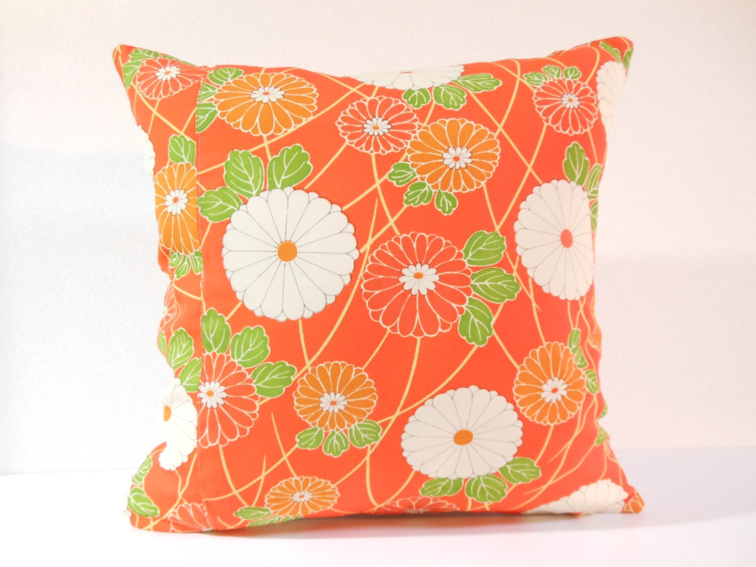 Japanese Fabric Pillow 286 Decorative Pillow 16x16 Etsy