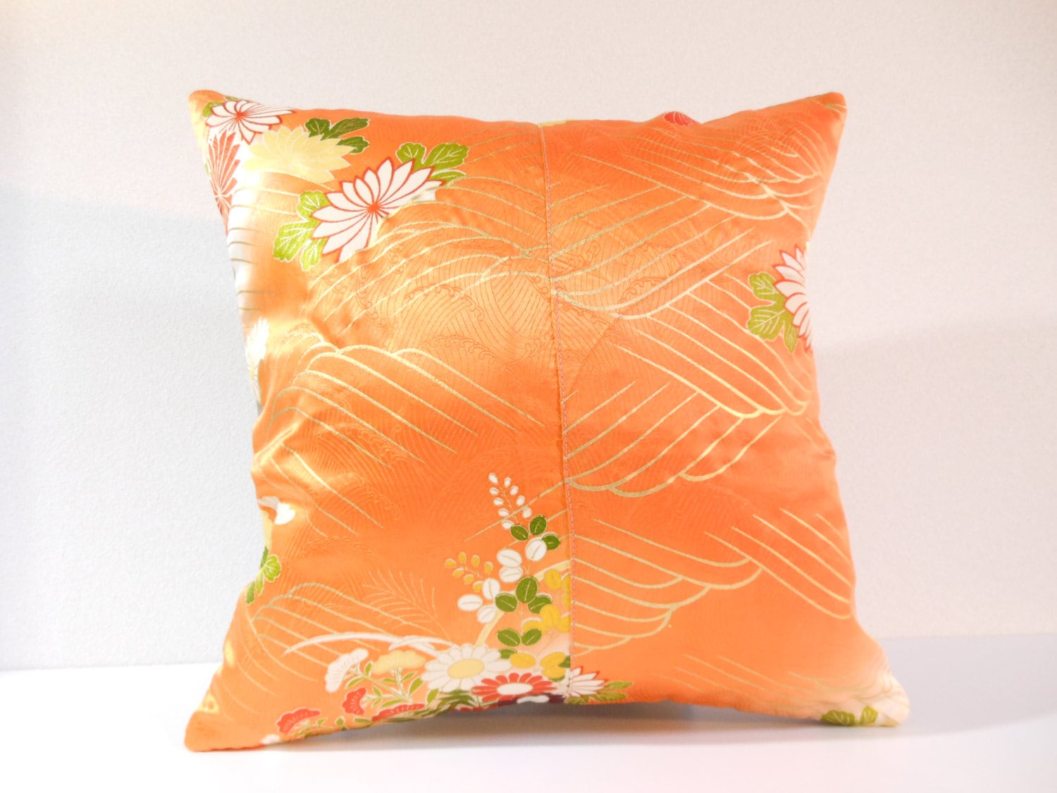 Japanese Kimono Pillow 338 Decorative Pillow 16x16 ,accent Pillows