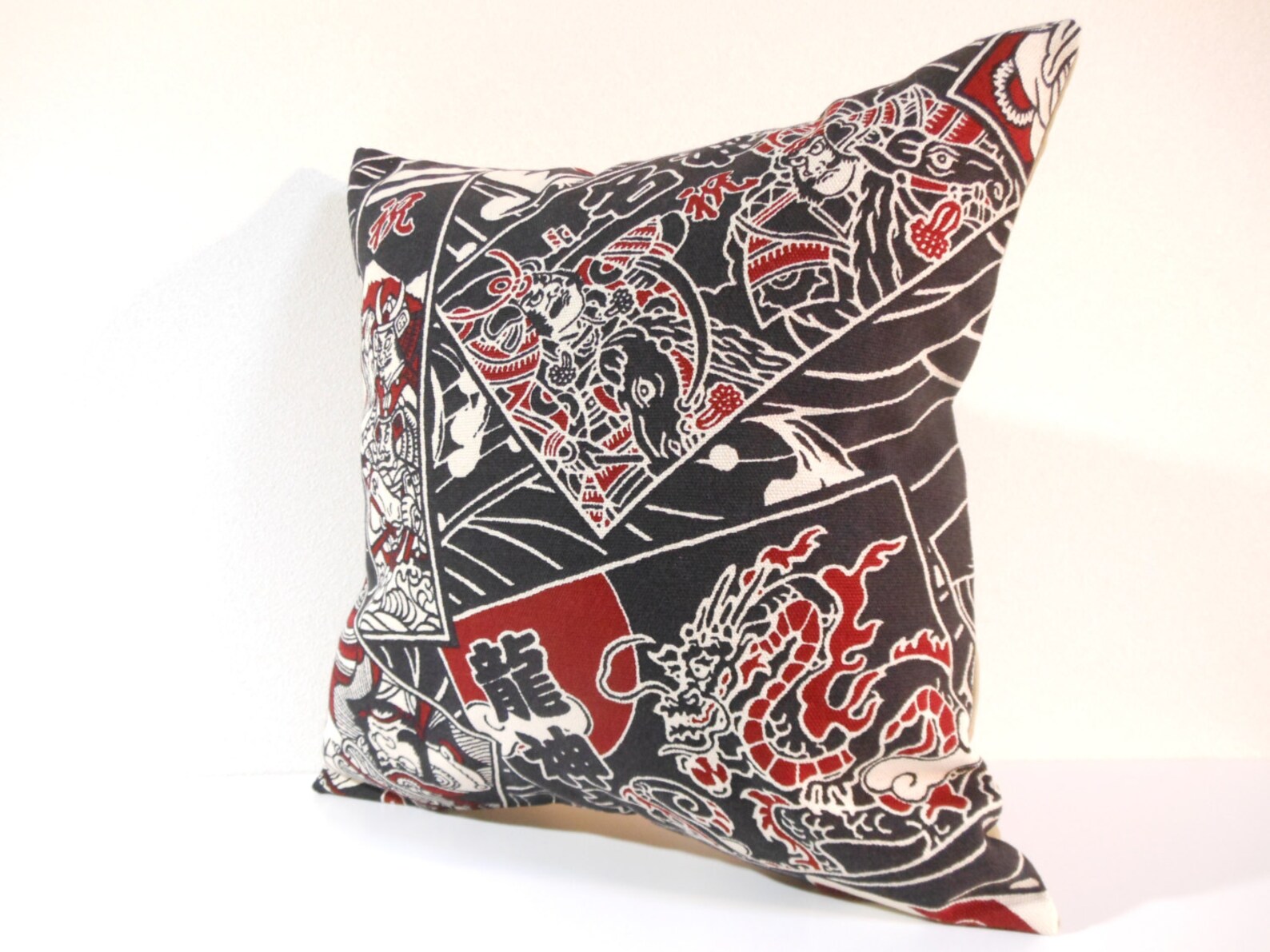 Japanese Fabric Pillow 223 decorative pillow 16x16 ,accent pillows