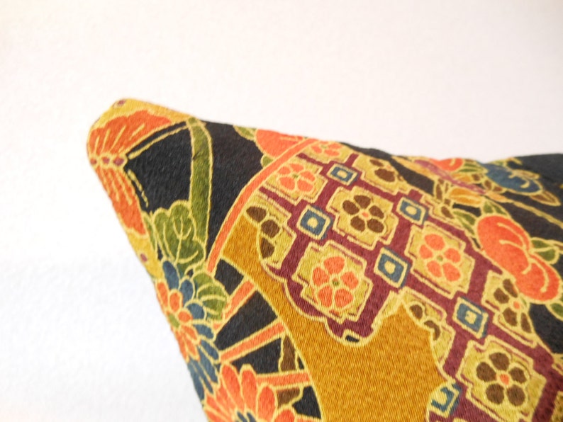 Japanese Kimono Pillow 185 decorative pillow 16x16 Etsy 日本