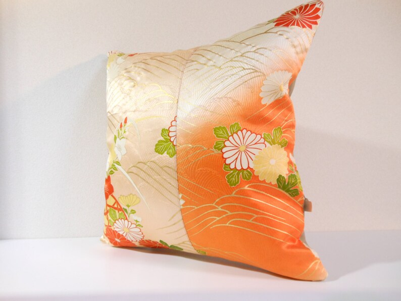 Japanese Kimono Pillow 331 Decorative Pillow 16x16 Etsy