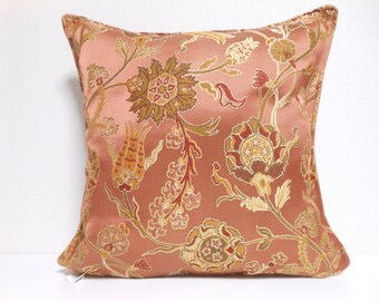 Ottoman Style Fabric Pillow | 042 | decorative pillow | 16x16 |,accent pillows,throw pillows,sofa pillows,couch pillows,designer pillows