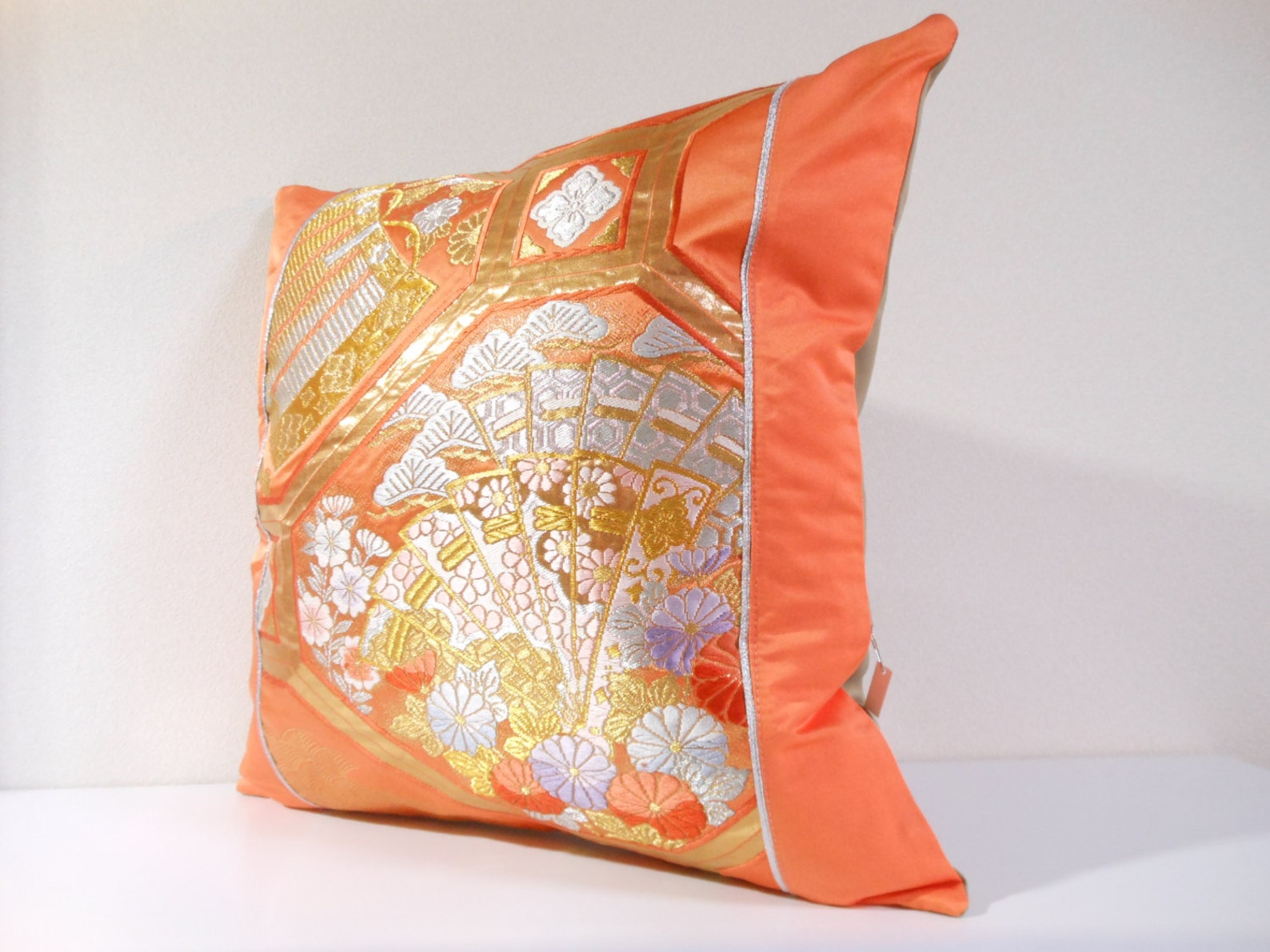 Japanese Silk Kimono Obi Pillow 423 decorative pillow Etsy 日本