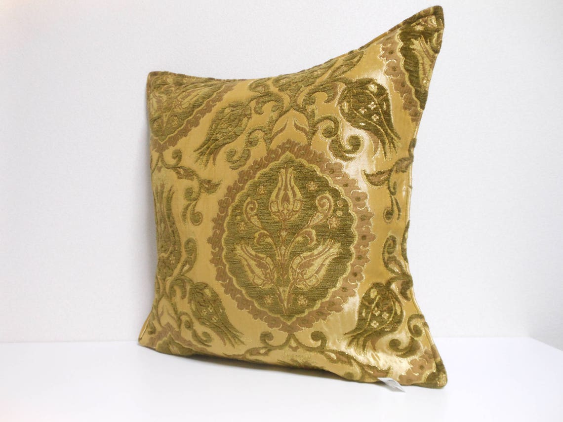 Ottoman Style Fabric Pillow 029 Decorative Pillow 16x16 ,accent Pillows
