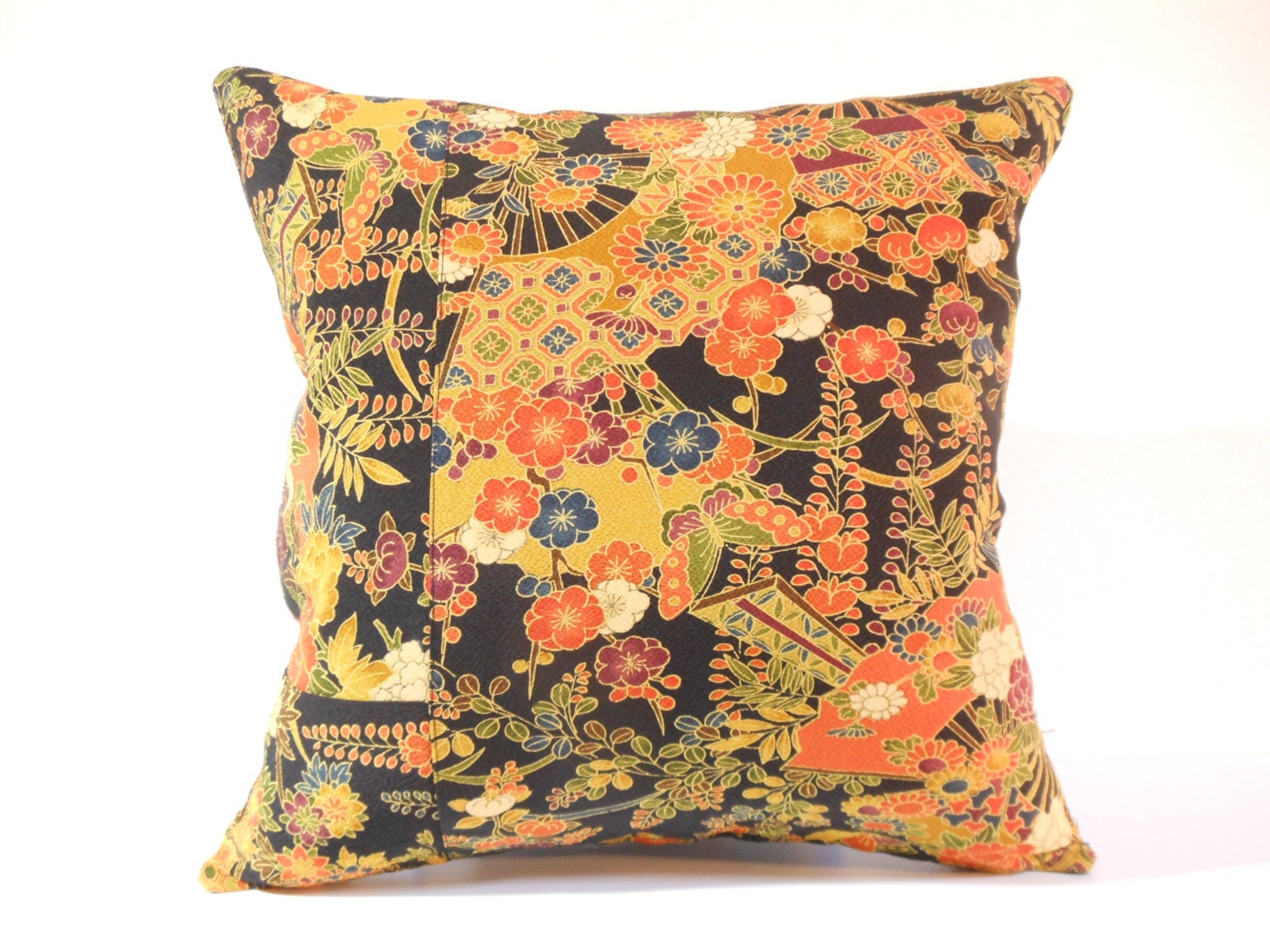 Japanese Kimono Pillow 182 decorative pillow 16x16 Etsy