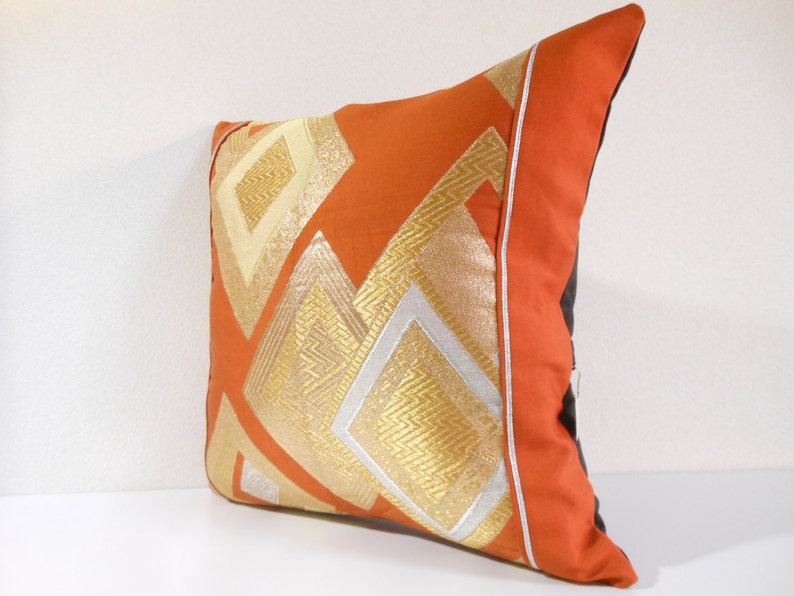 Japanese Silk Kimono Obi Pillow 389 Decorative Pillow Etsy