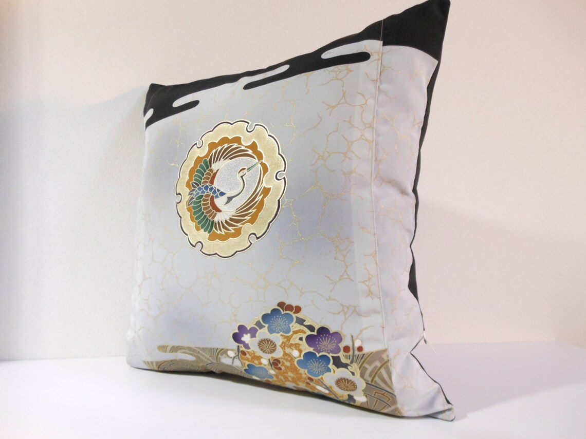 Japanese Kimono Pillow 243 Decorative Pillow 18x18 Etsy