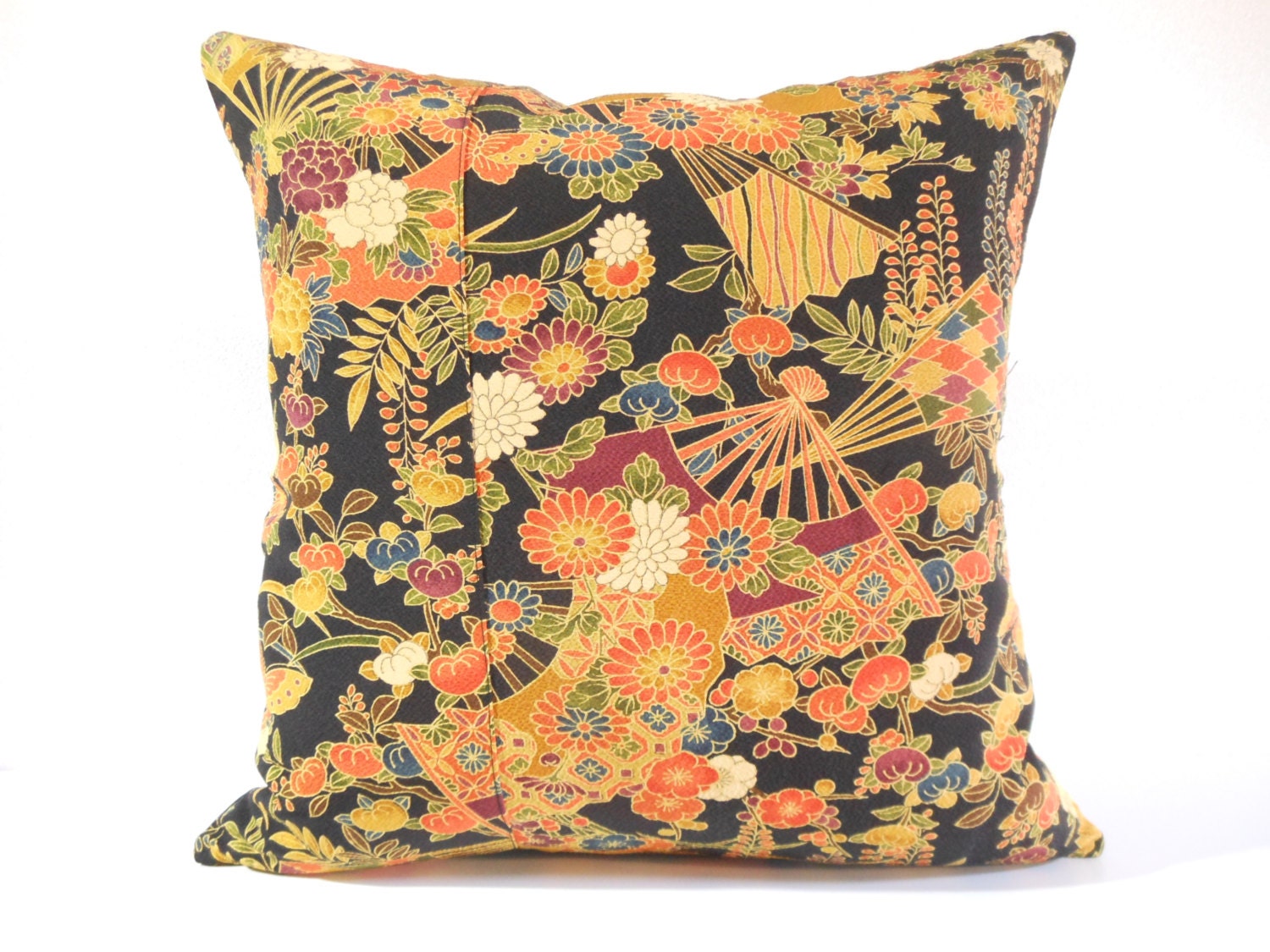 Japanese Kimono Pillow 1001 Decorative Pillow 16x16 ,accent Pillows