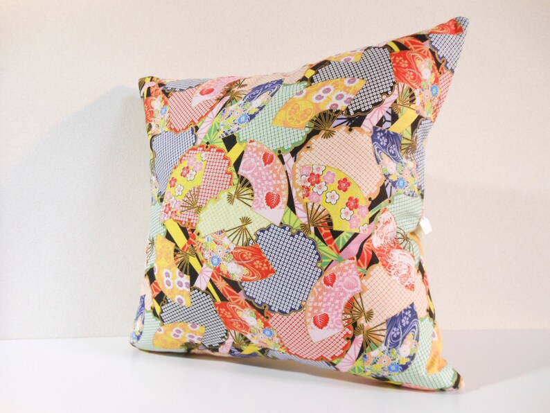 Japanese Fabric Pillow 021 Decorative Pillow 16x16 ,accent Pillows