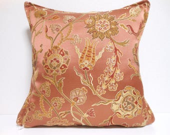 Ottoman Style Fabric Pillow | 043 | decorative pillow | 16x16 |,accent pillows,throw pillows,sofa pillows,couch pillows,designer pillows