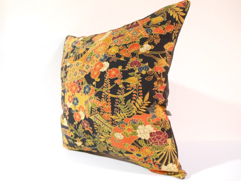 Japanese Kimono Pillow 182 decorative pillow 16x16 Etsy