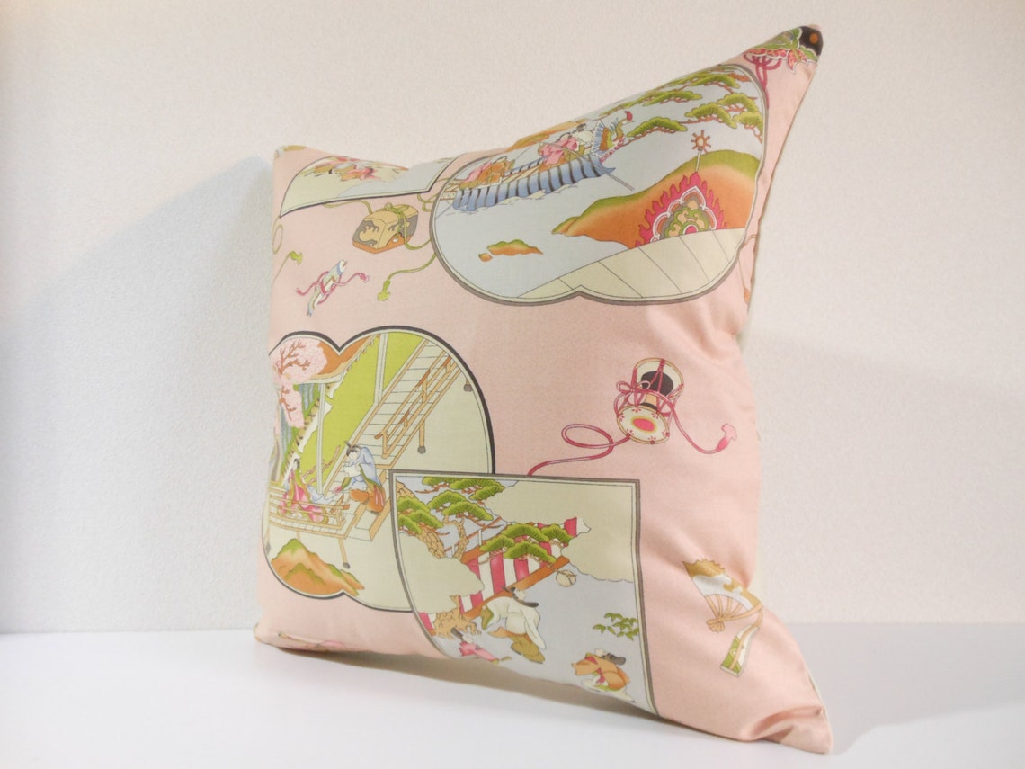 Japanese Fabric Pillow 144 decorative pillow 16x16 Etsy 日本