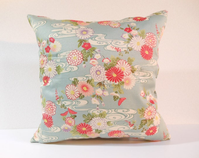 Japanese Fabric Pillow 290 Decorative Pillow 16x16 ,accent Pillows