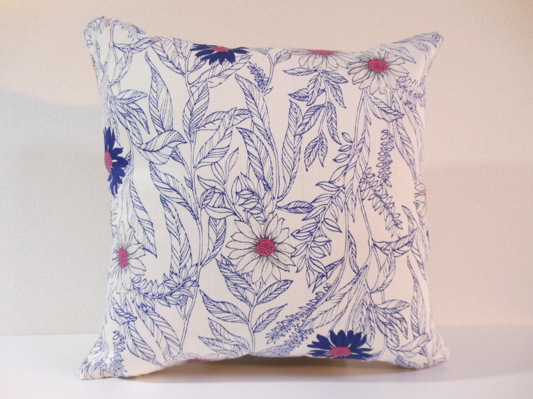 Japanese Fabric Pillow 140 Decorative Pillow 16x16 Etsy