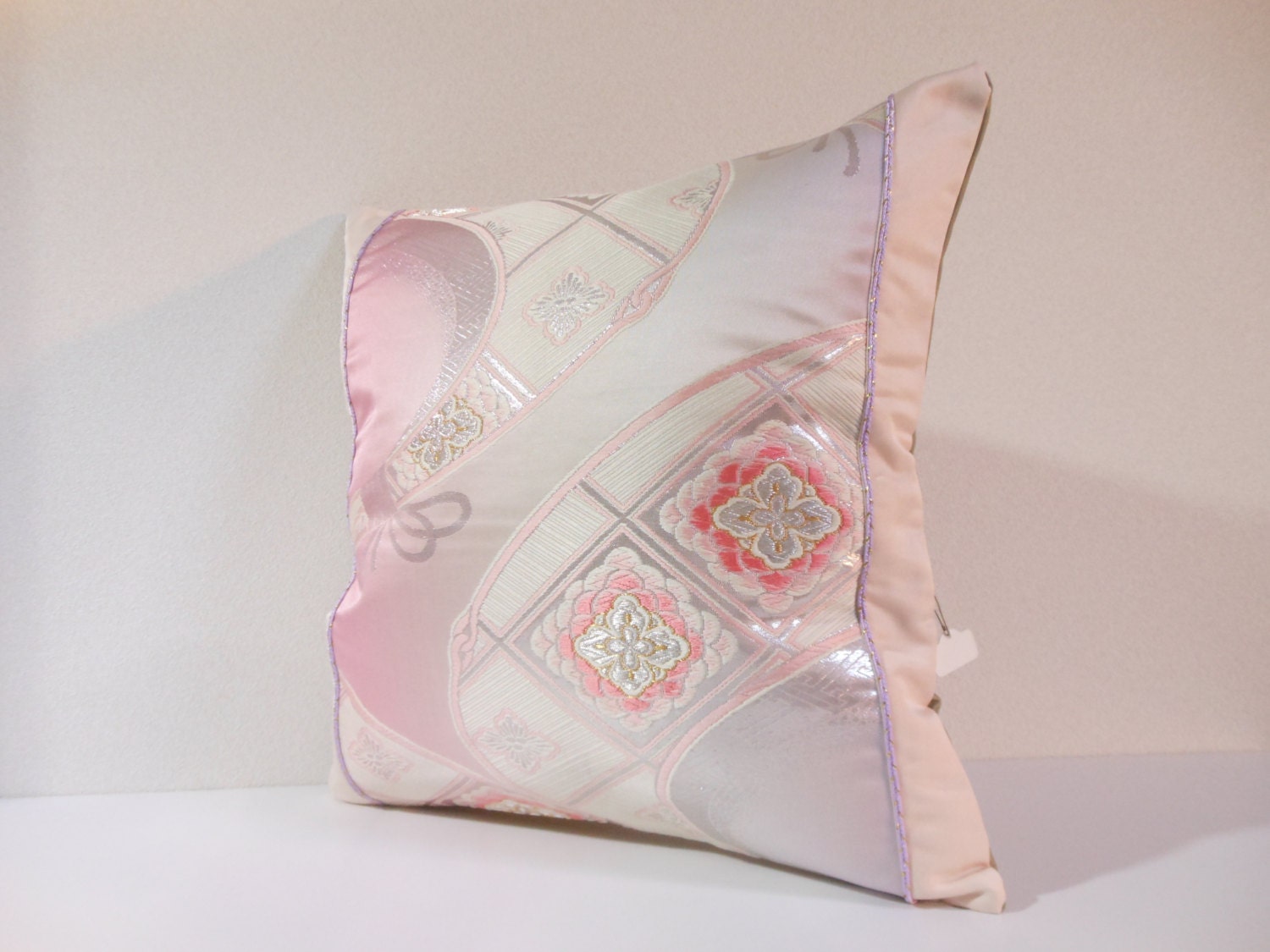 Japanese Silk Kimono Obi Pillow 303 Decorative Pillow Etsy