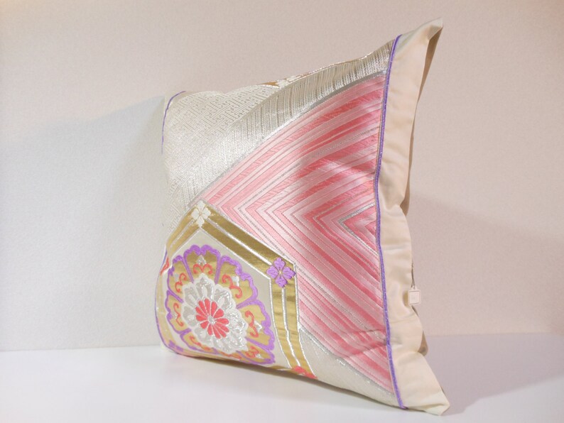 Japanese Silk Kimono Obi Pillow 301 Decorative Pillow Etsy
