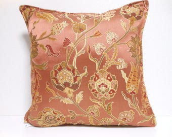 Ottoman Style Fabric Pillow | 044 | decorative pillow | 16x16 |,accent pillows,throw pillows,sofa pillows,couch pillows,designer pillows