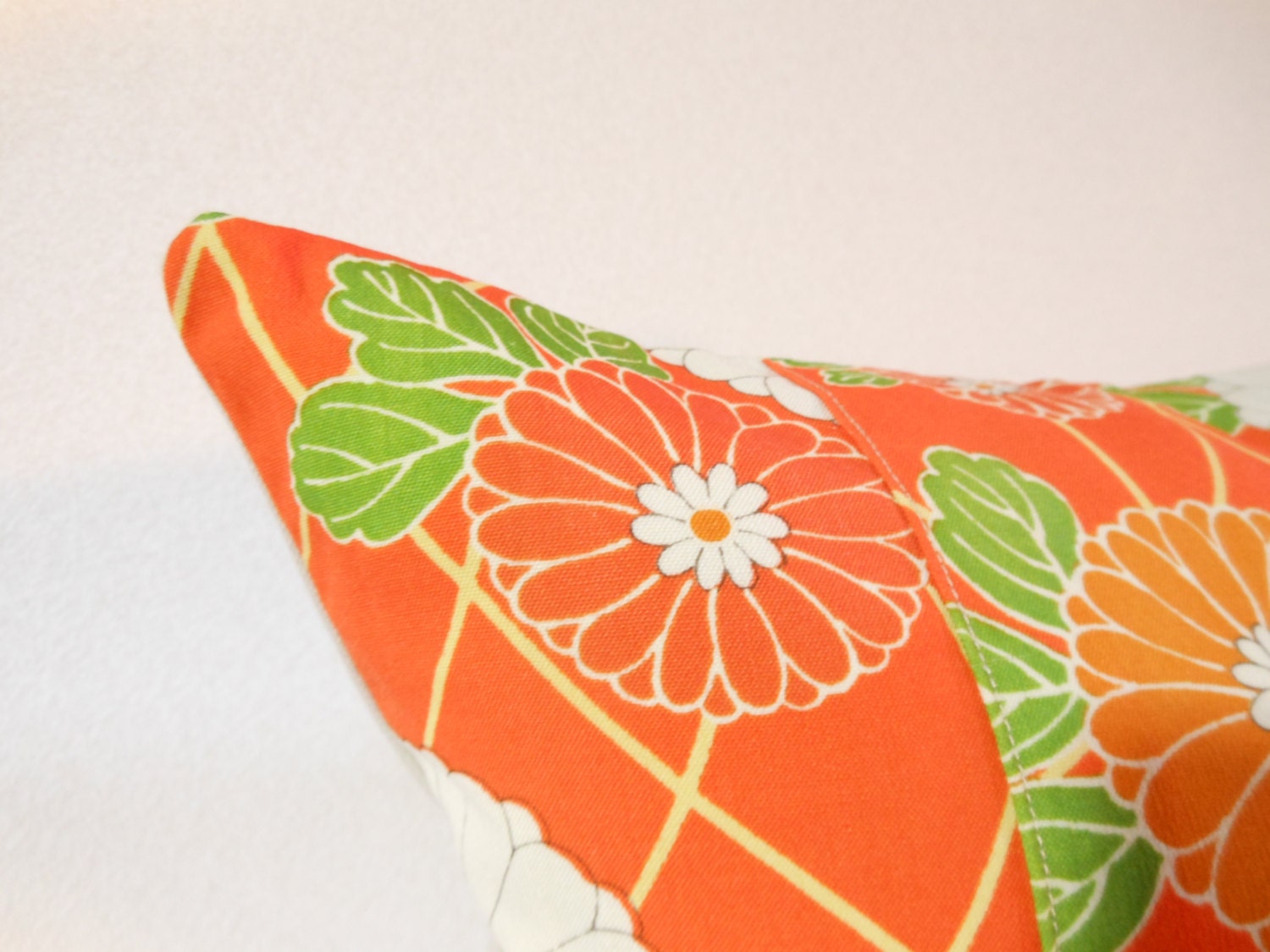 Japanese Fabric Pillow 286 Decorative Pillow 16x16 Etsy