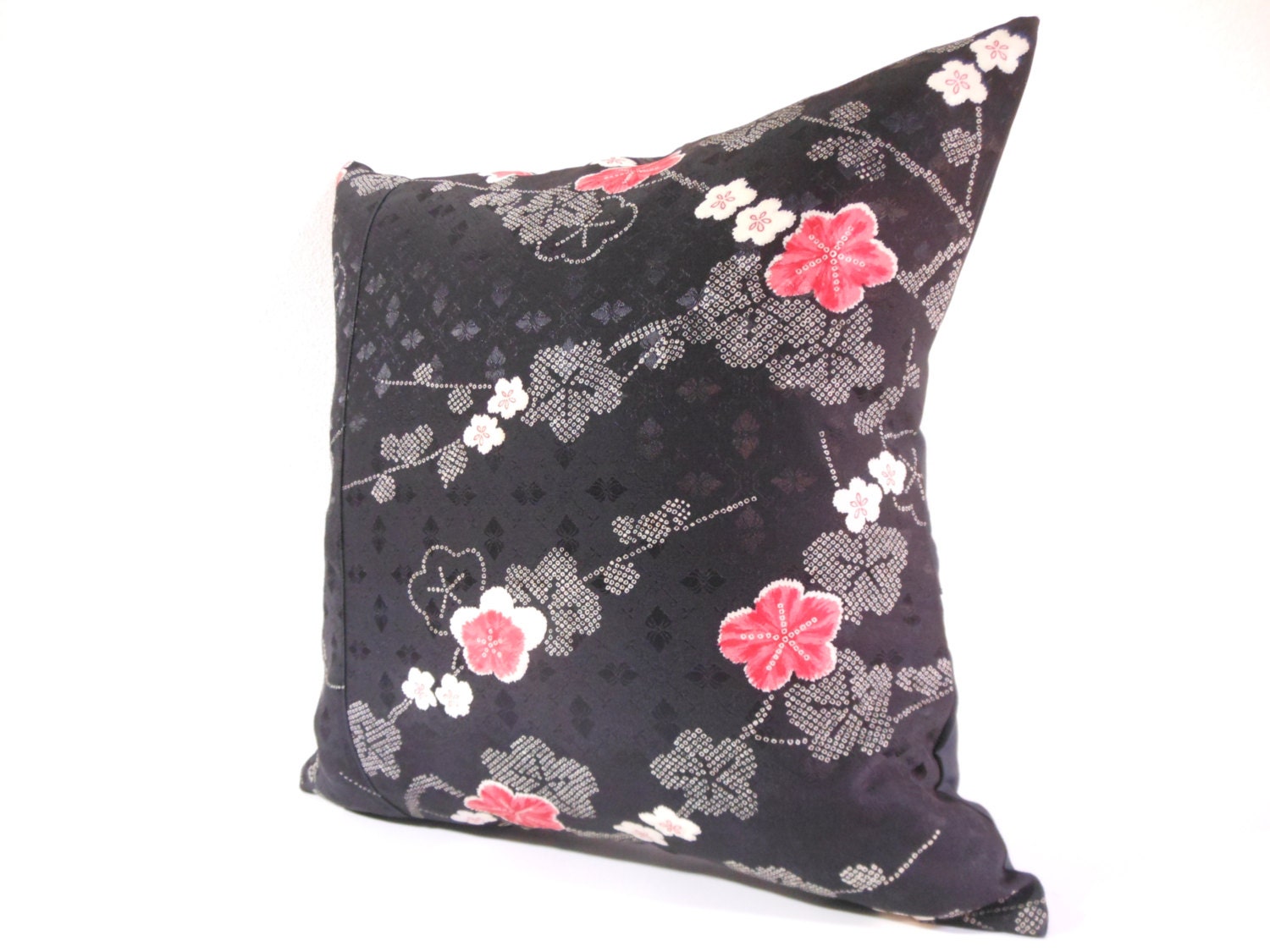 Japanese Fabric Pillow 533 Decorative Pillow 16x16 ,accent Pillows