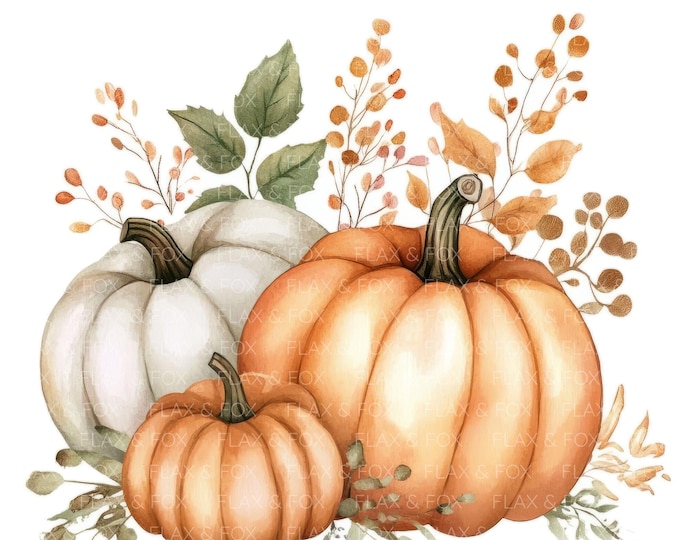 10 Falling Autumn Leaves Clipart L Oak Tree Branch Fall Decor L JPG ...