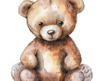 10 テディベアのクリップアート l かわいい赤ちゃんクマ l JPG