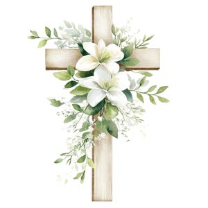 26 Clipes de Cruz de Crucifixo Cristão l Design Religioso l Download Digital em JPG l Clipes de Aquarela para Imprimir l Diário de Lixo l Artesanato em Papel